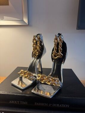 Versace Medusa Chain High Heels